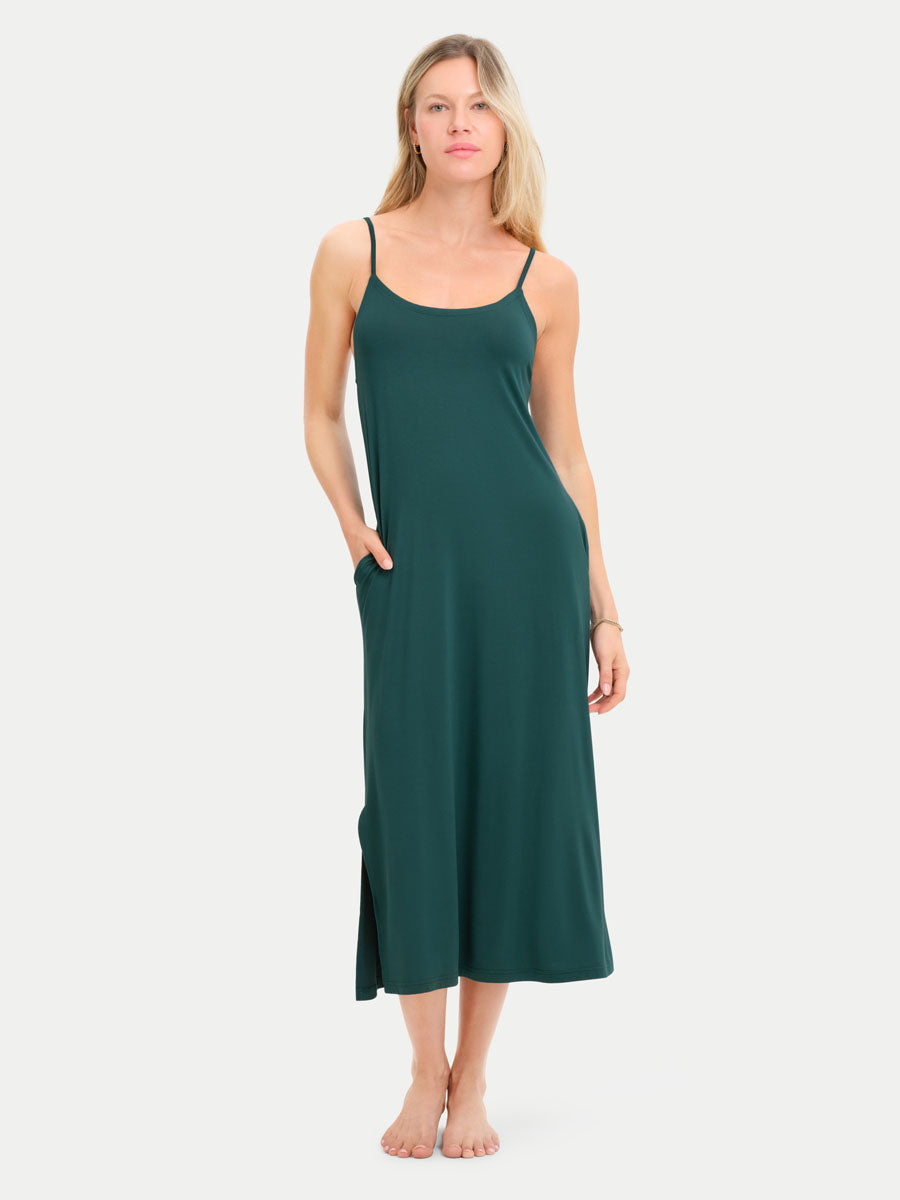 Sleeveless Long Bamboo Sleepshirt