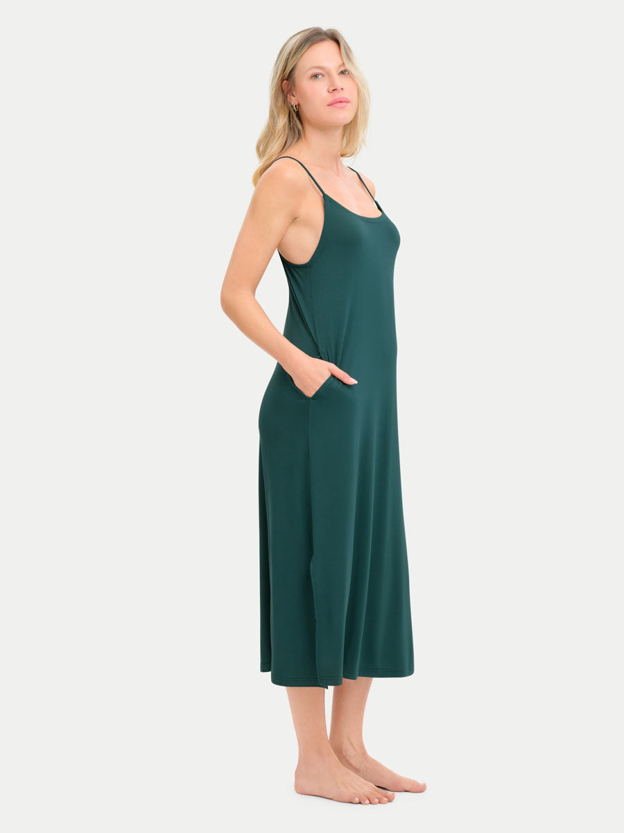 Sleeveless Long Bamboo Sleepshirt