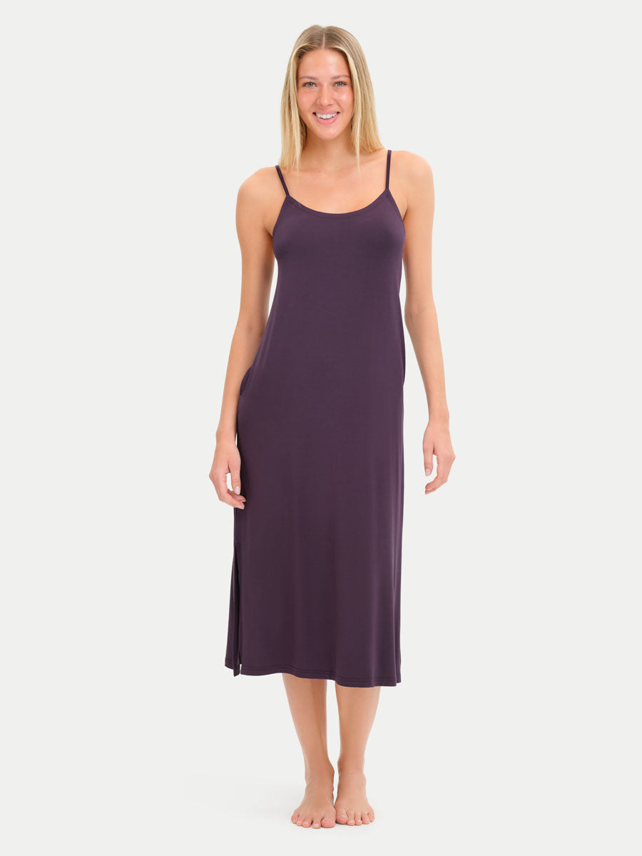Sleeveless Long Bamboo Sleepshirt