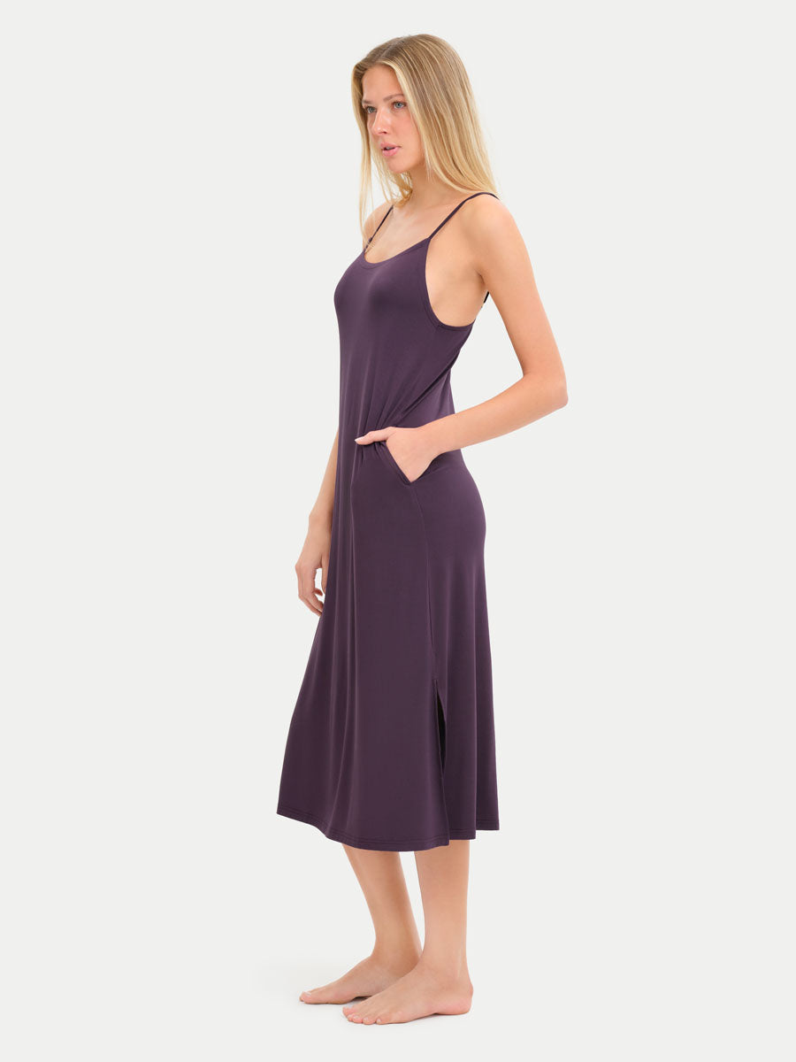 Sleeveless Long Bamboo Sleepshirt