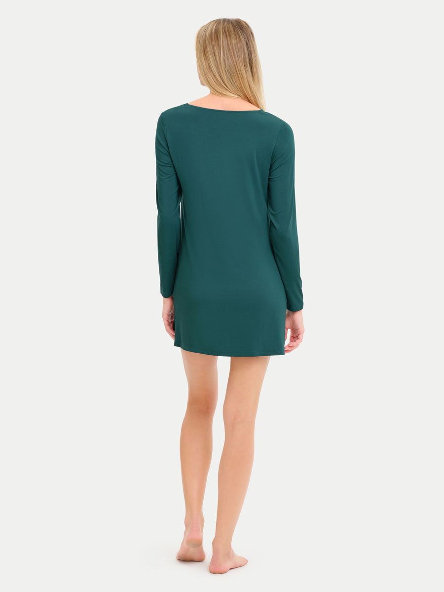 Long Sleeve Short Bamboo Sleepshirt