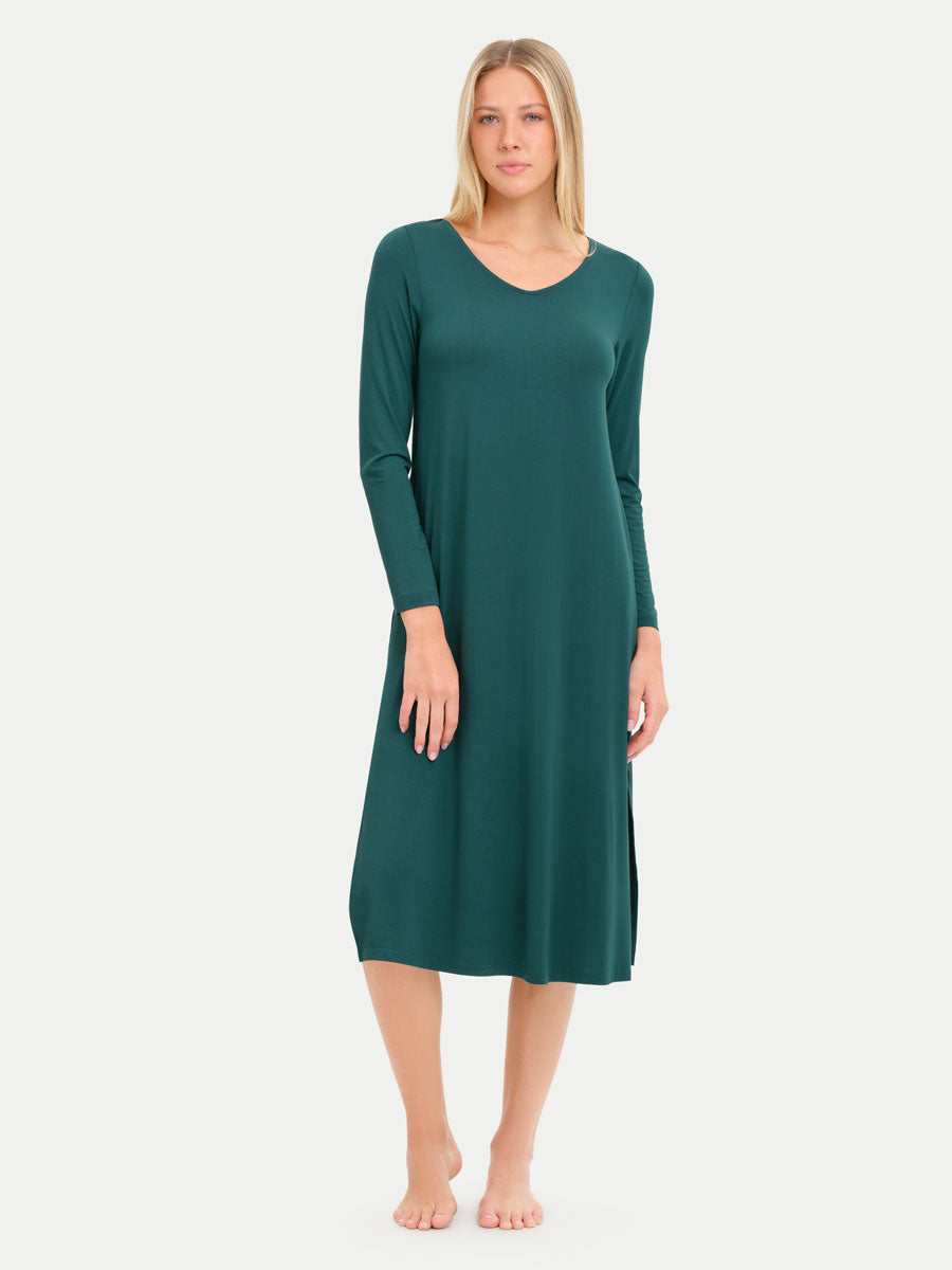 Long Sleeve Long Bamboo Sleepshirt
