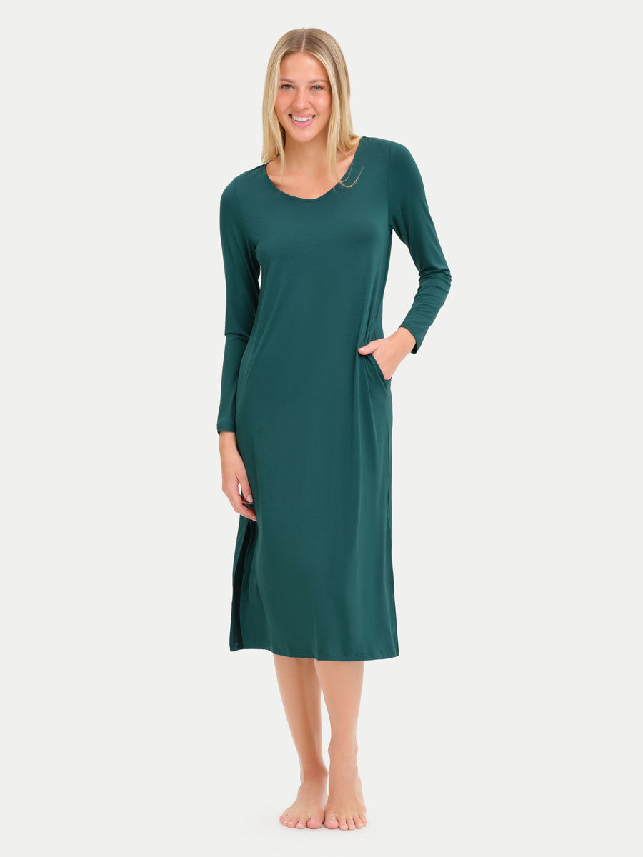 Long Sleeve Long Bamboo Sleepshirt