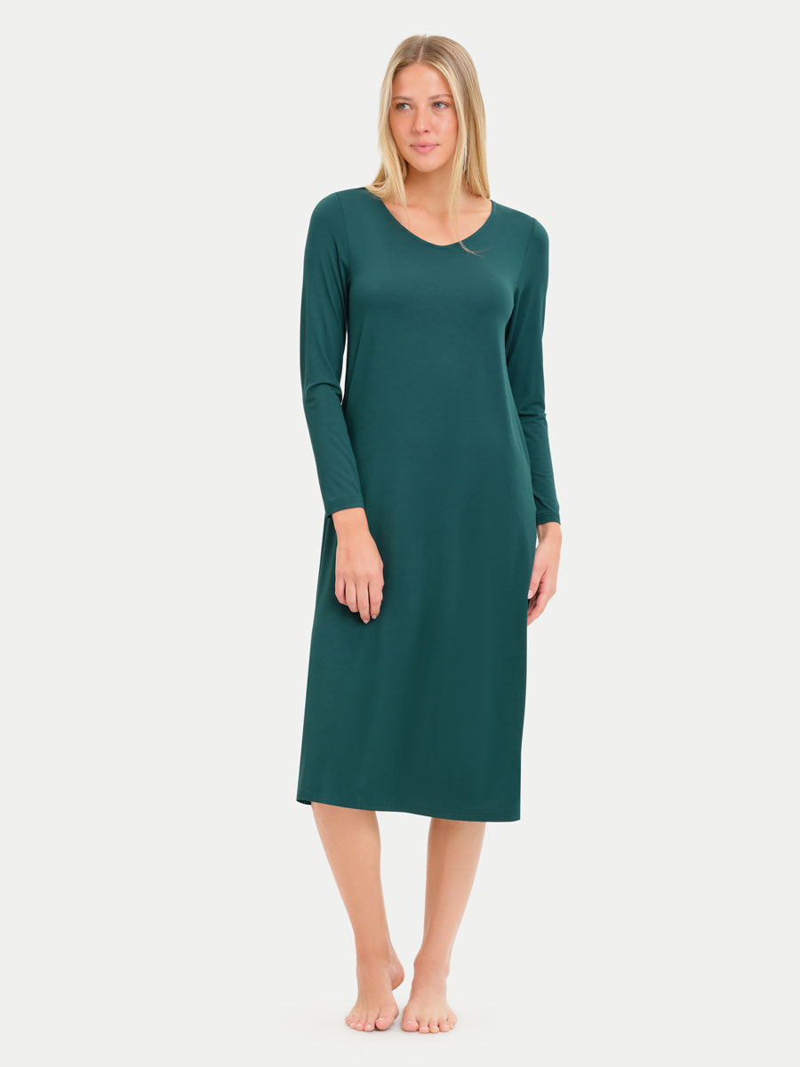 Long Sleeve Long Bamboo Sleepshirt