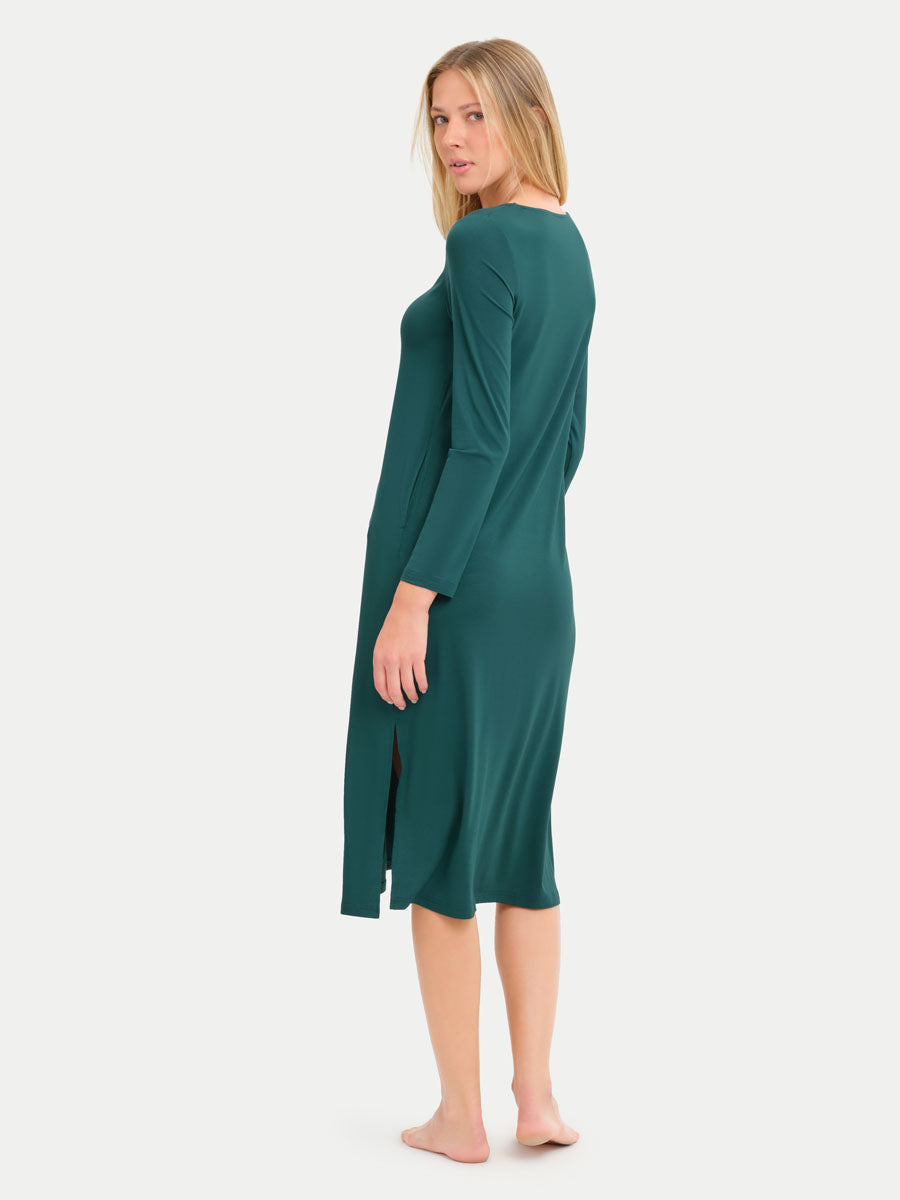 Long Sleeve Long Bamboo Sleepshirt