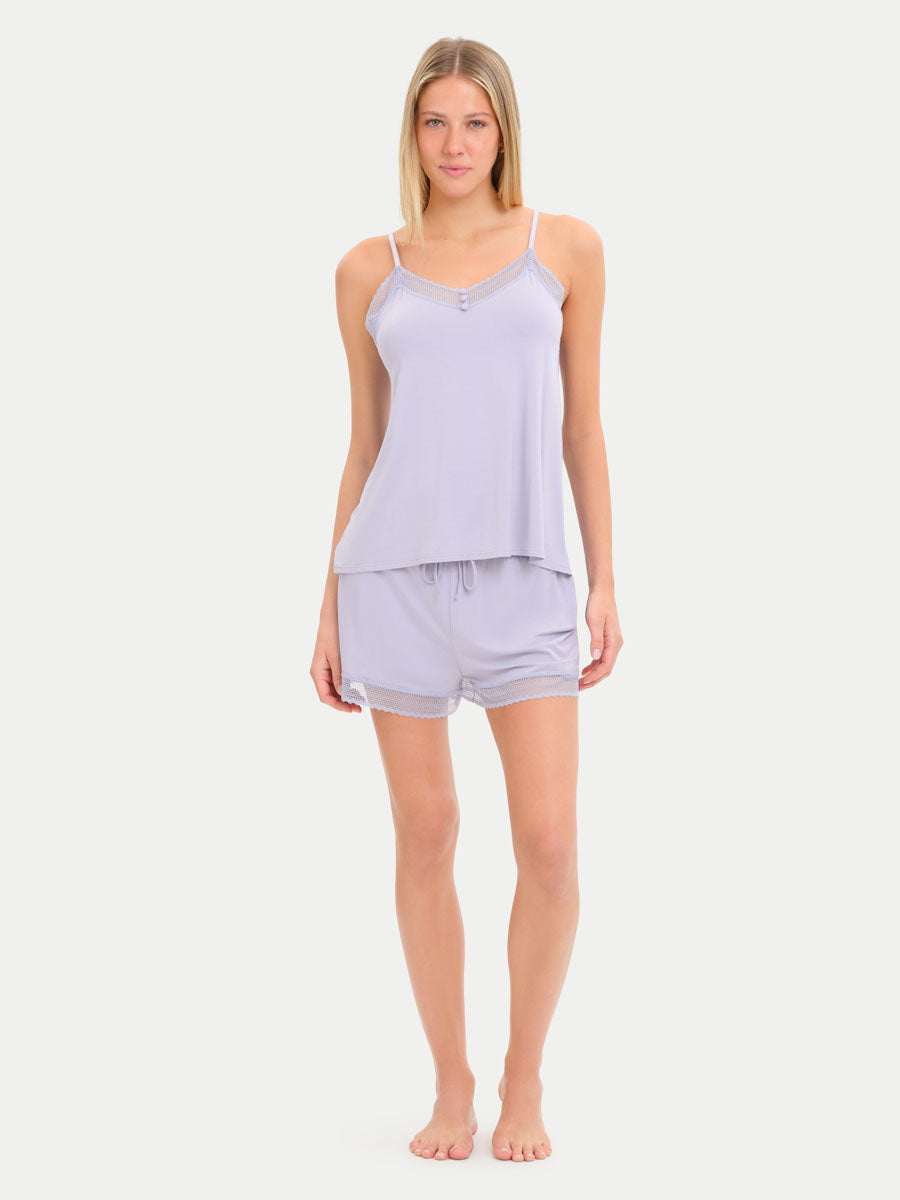 Bamboo Lace Cami Shorts
