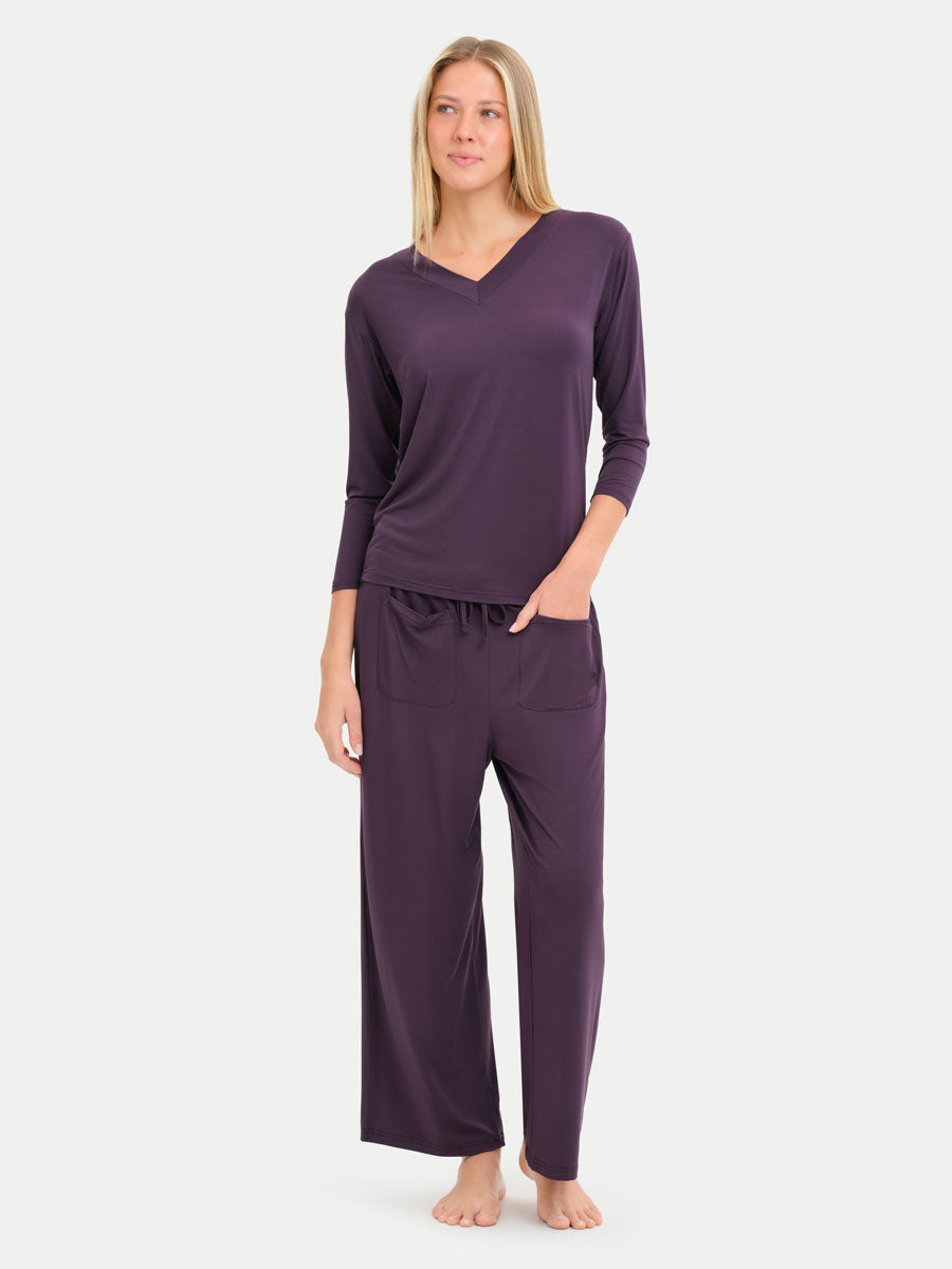 Long Sleeve Bamboo Slouchy PJs Set