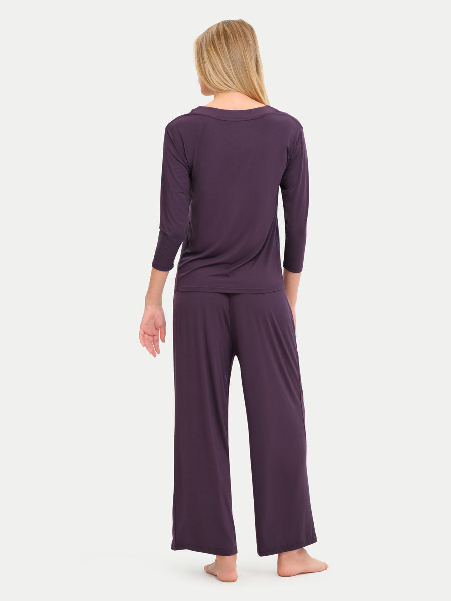 Long Sleeve Bamboo Slouchy PJs Set
