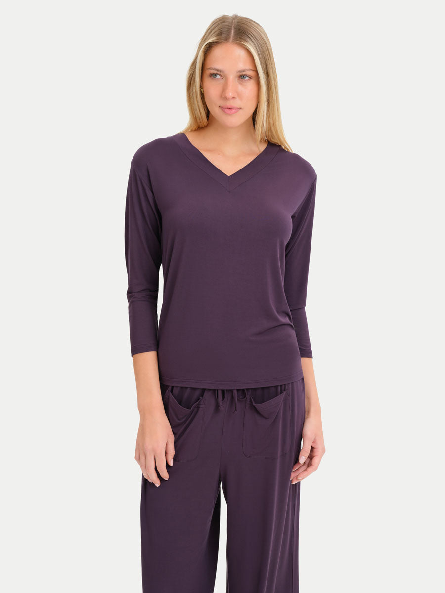 Long Sleeve Bamboo Slouchy PJs Set