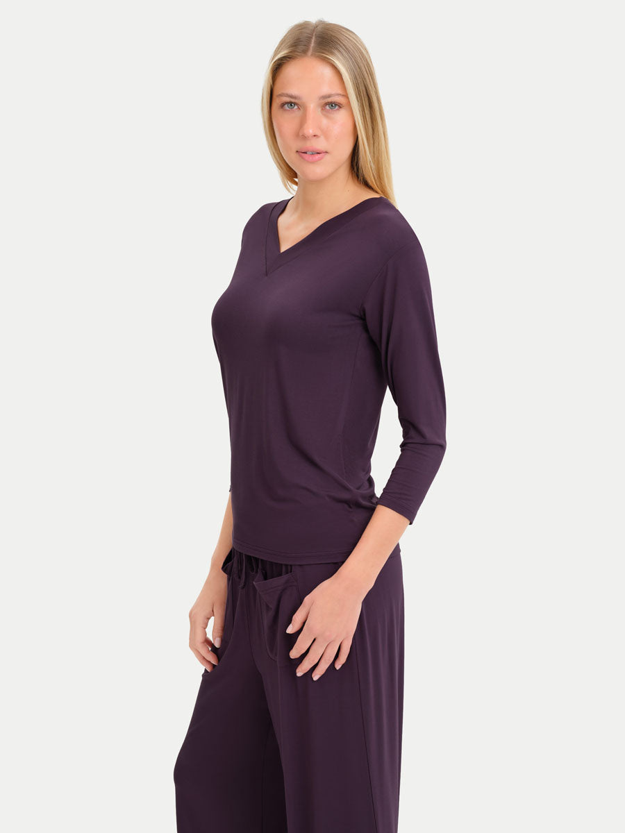 Long Sleeve Bamboo Slouchy PJs Set