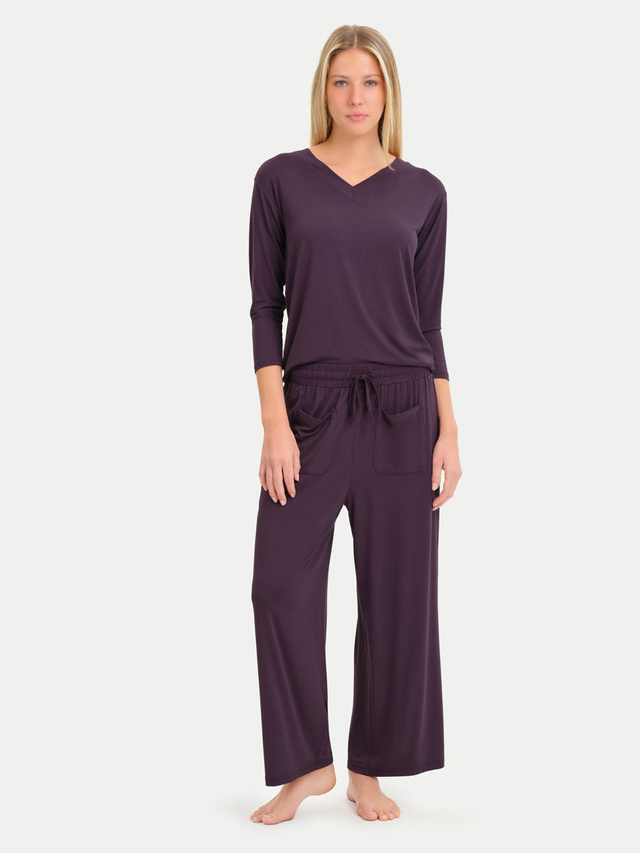 Long Sleeve Bamboo Slouchy PJs Set
