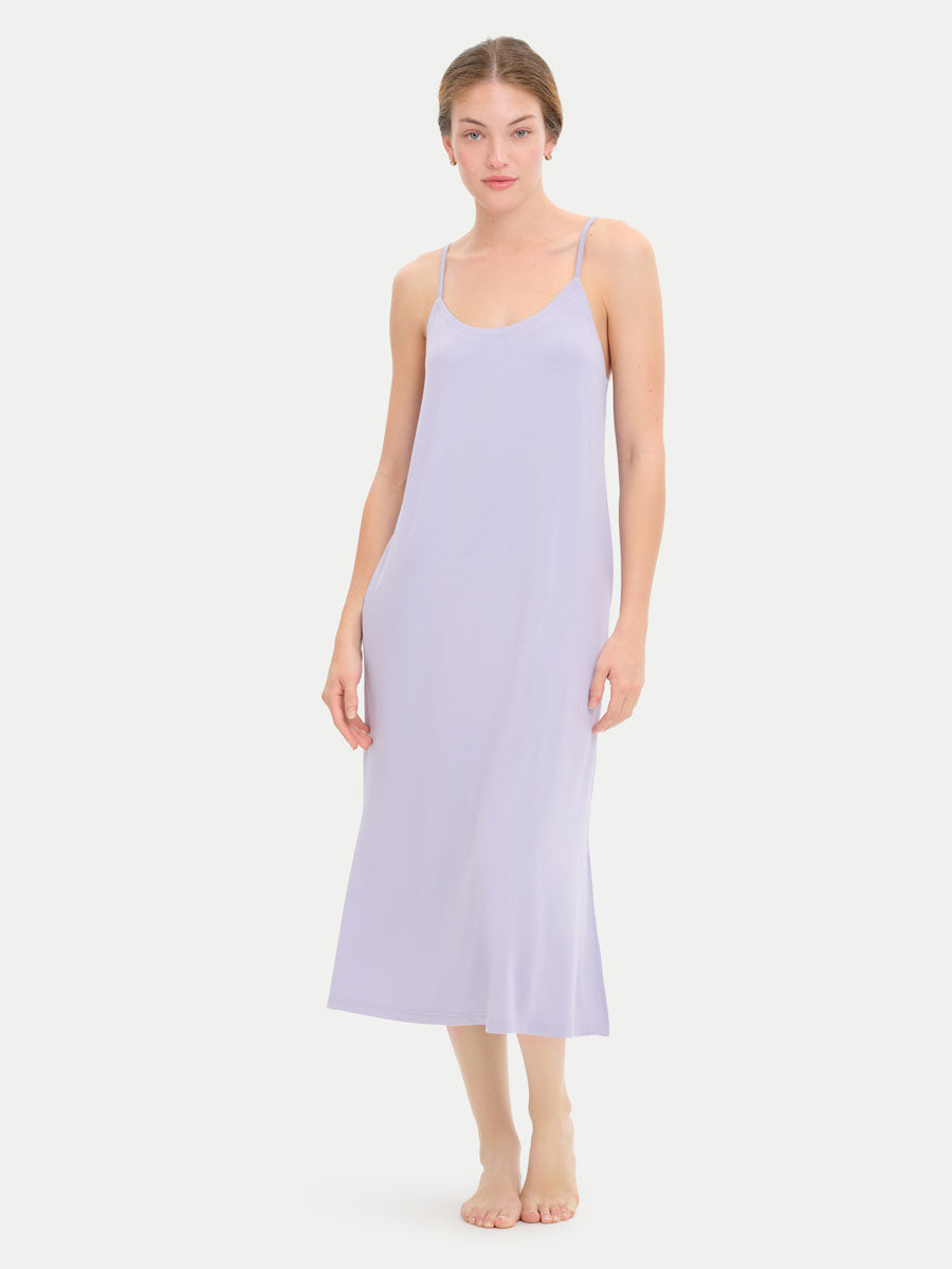 Sleeveless Long Bamboo Sleepshirt