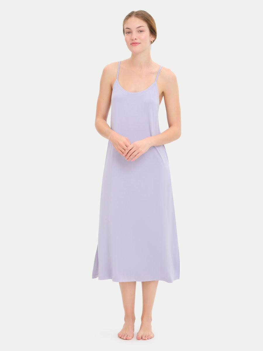Sleeveless Long Bamboo Sleepshirt