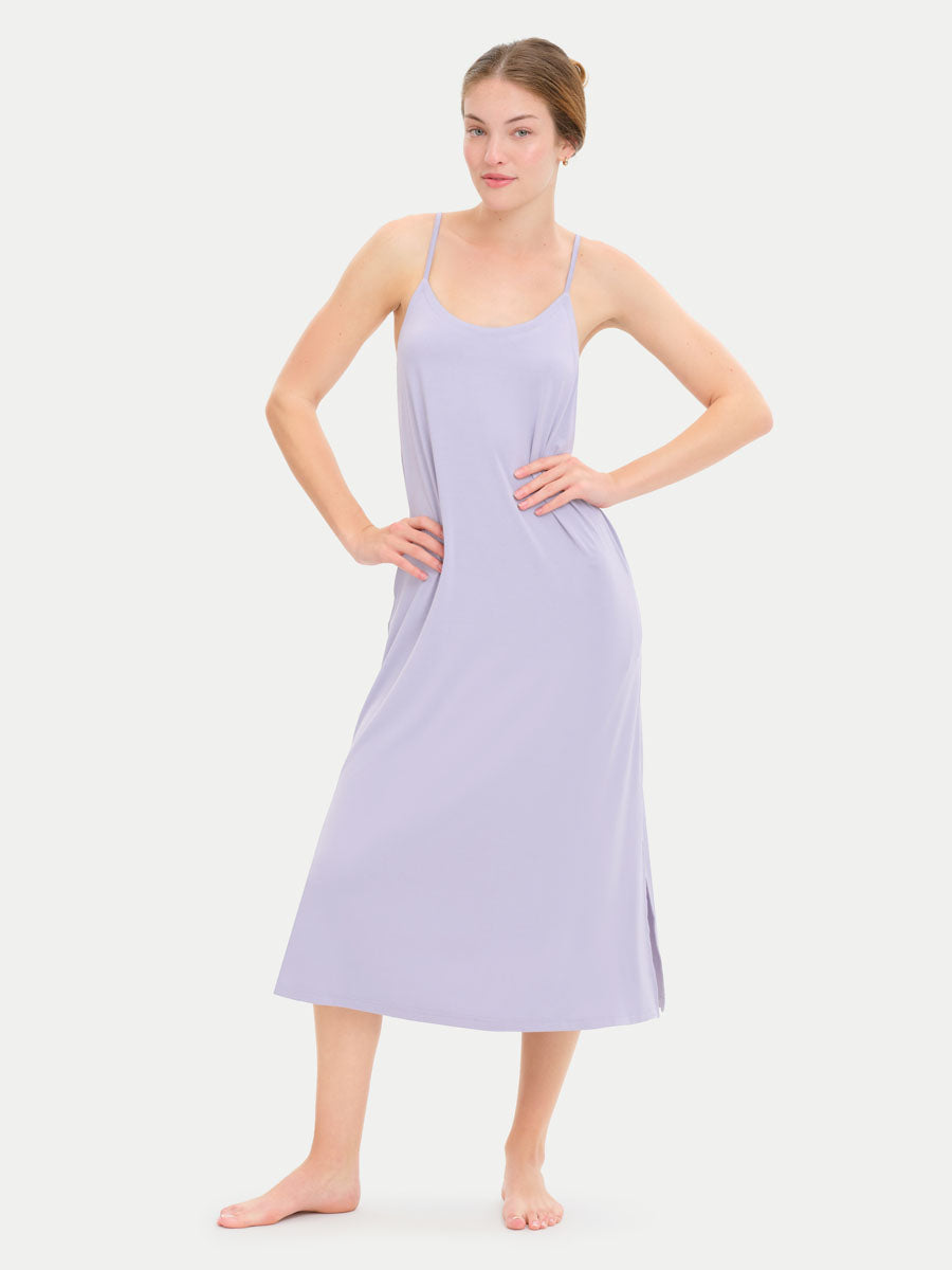 Sleeveless Long Bamboo Sleepshirt