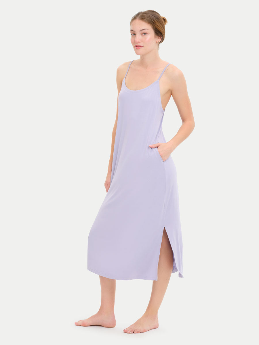 Sleeveless Long Bamboo Sleepshirt