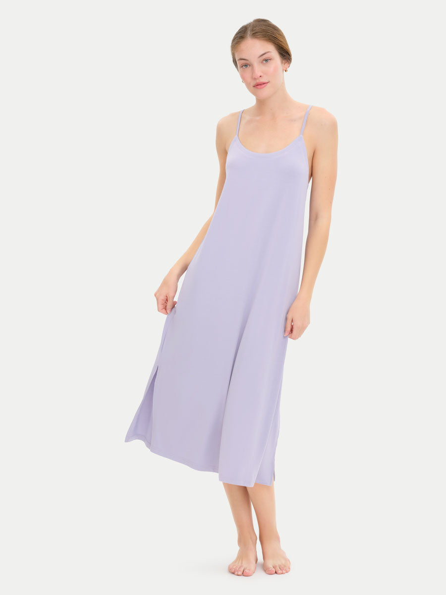 Sleeveless Long Bamboo Sleepshirt