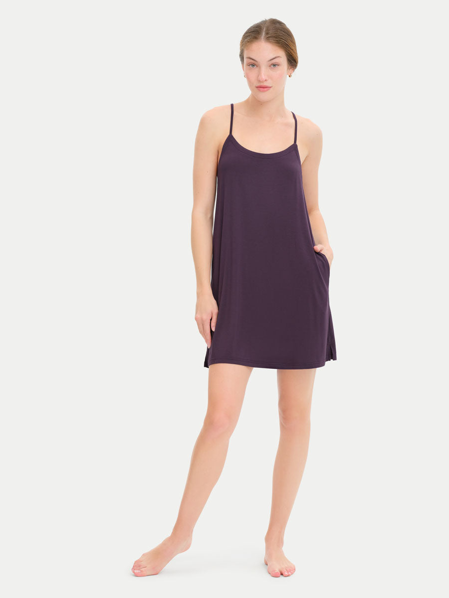 Sleeveless Short Bamboo Sleepshirt