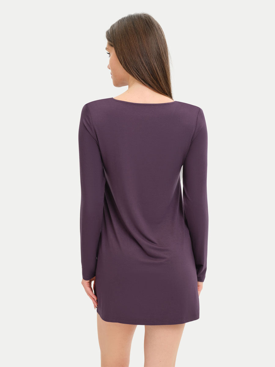 Long Sleeve Short Bamboo Sleepshirt