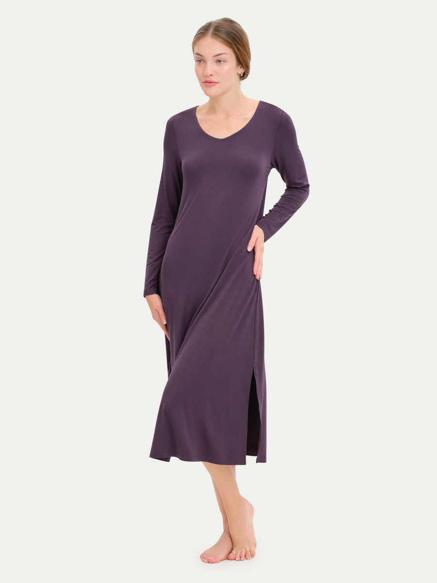 Long Sleeve Long Bamboo Sleepshirt