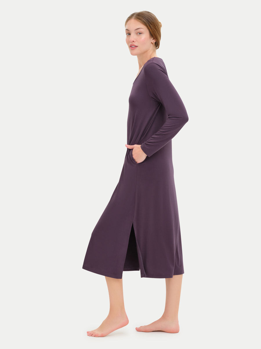 Long Sleeve Long Bamboo Sleepshirt