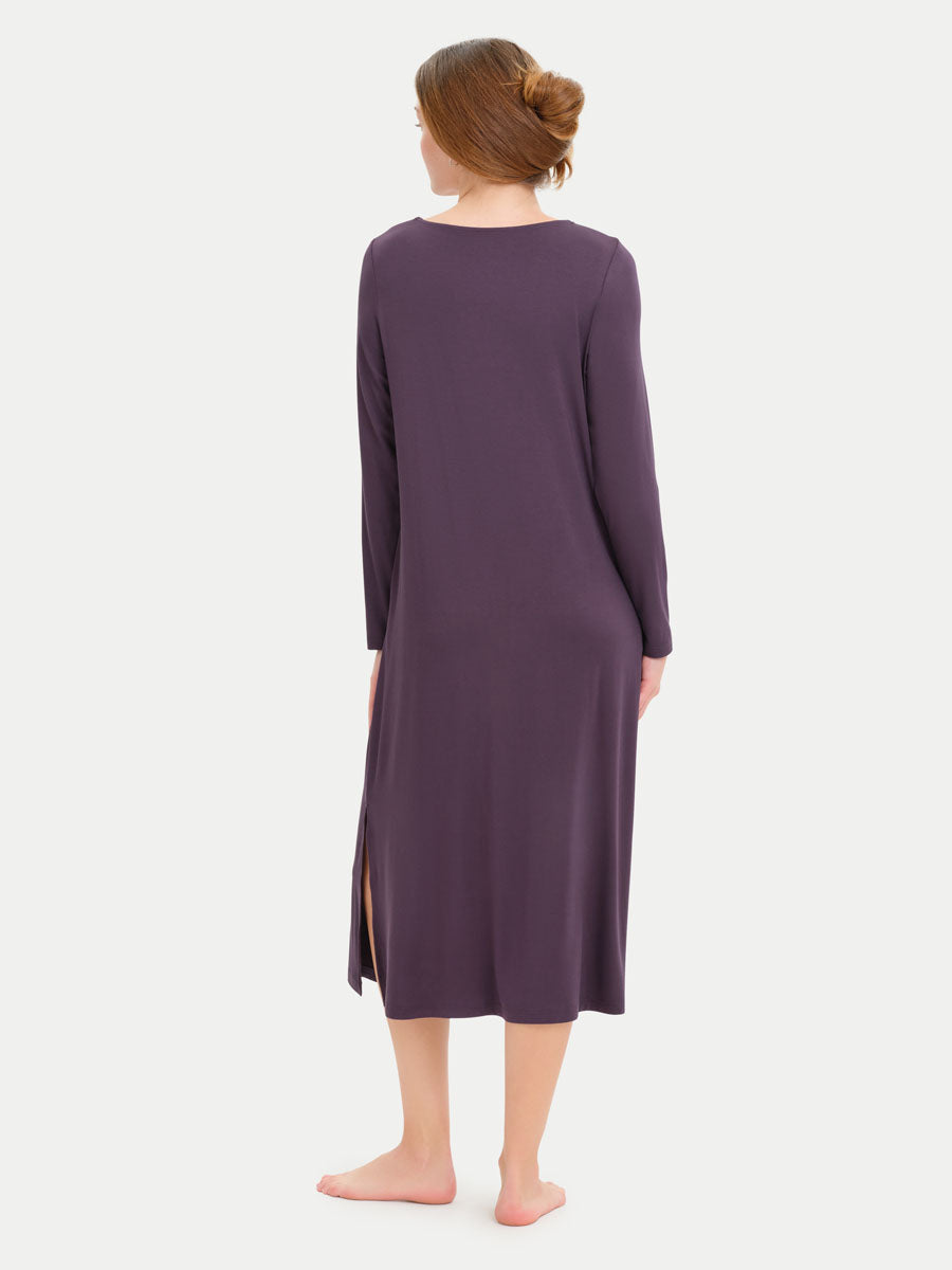 Long Sleeve Long Bamboo Sleepshirt