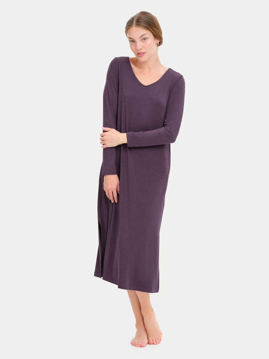 Long Sleeve Long Bamboo Sleepshirt