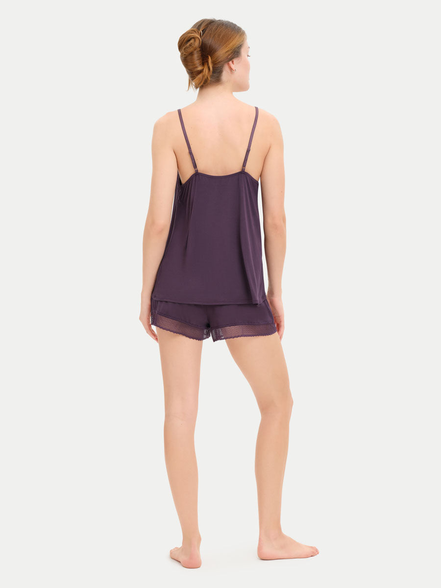Bamboo Lace Cami Shorts