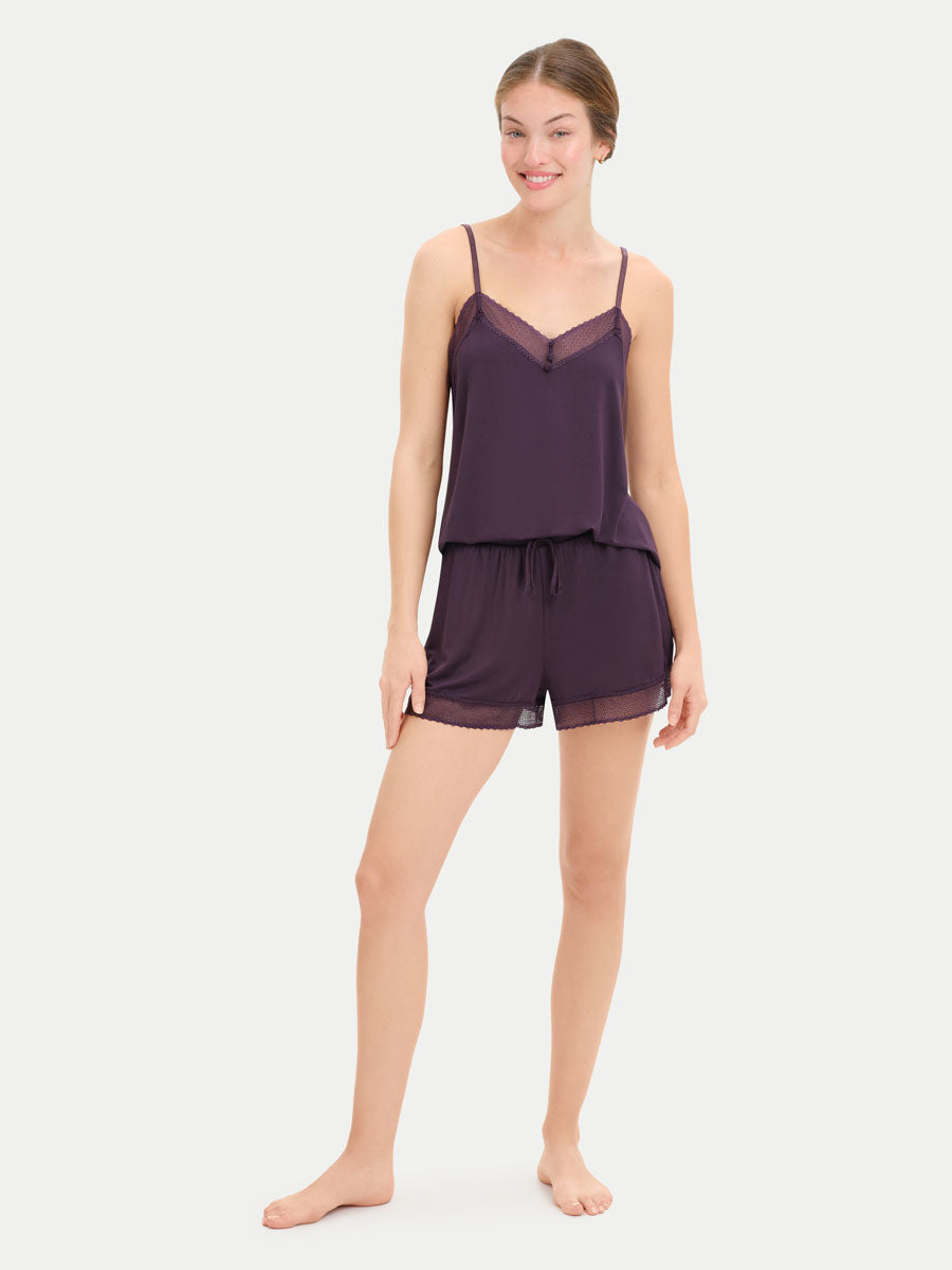 Bamboo Lace Cami Shorts