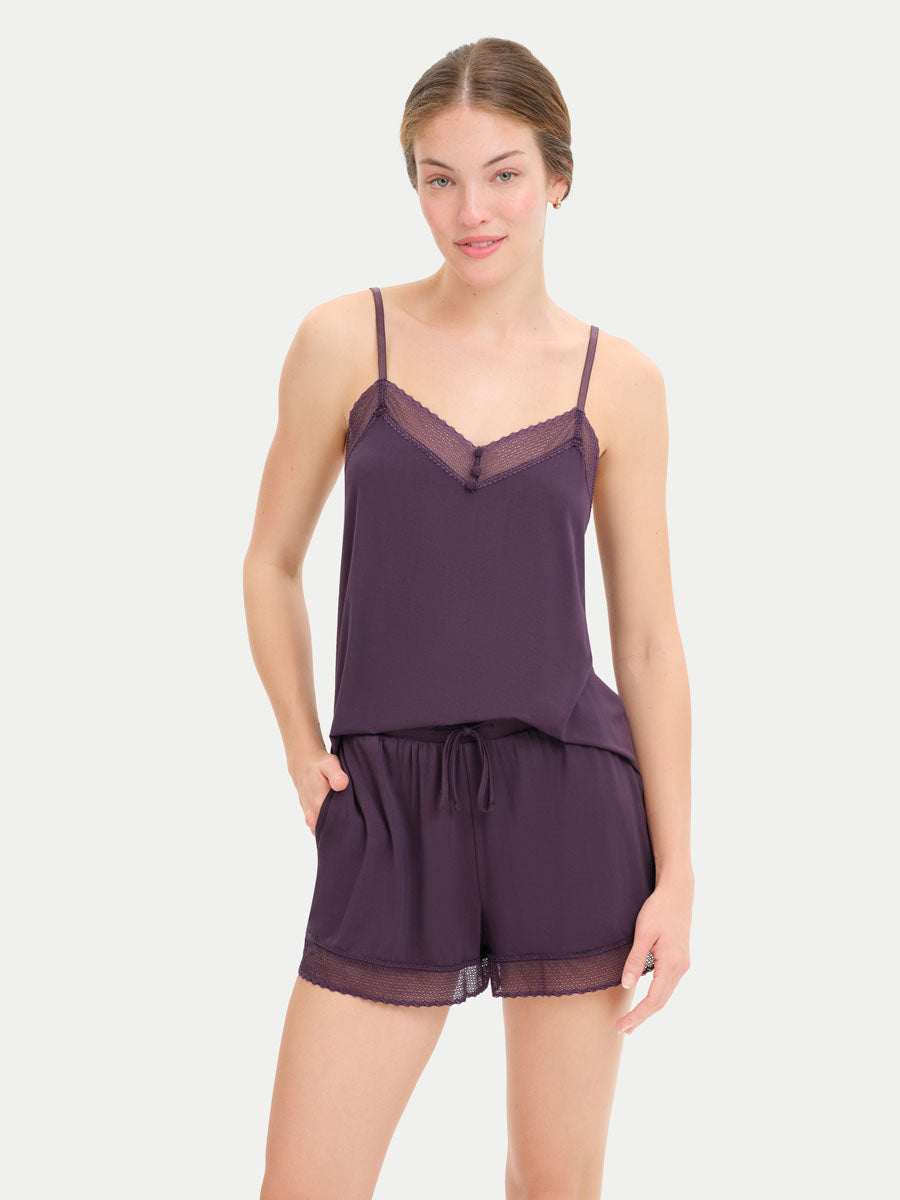 Bamboo Lace Cami Shorts