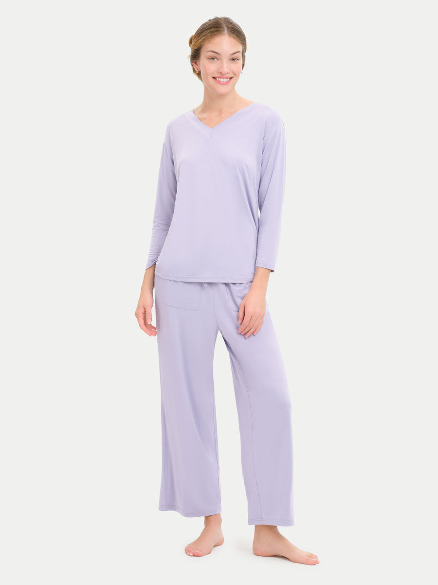 Long Sleeve Bamboo Slouchy PJs Set