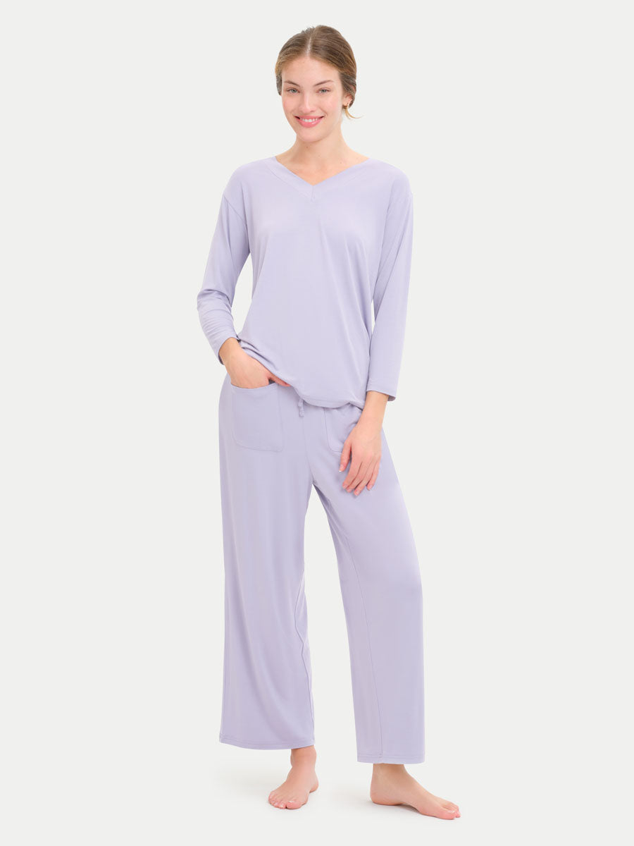 Long Sleeve Bamboo Slouchy PJs Set