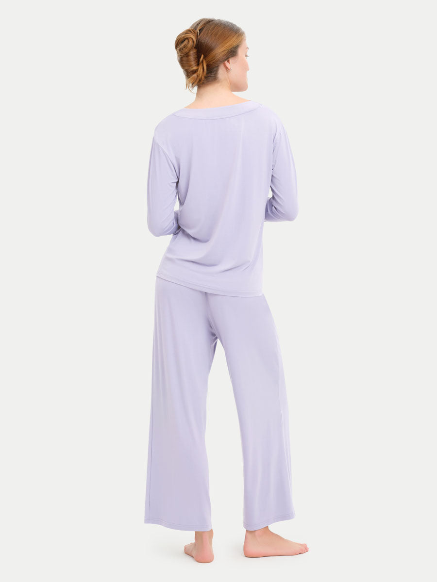 Long Sleeve Bamboo Slouchy PJs Set