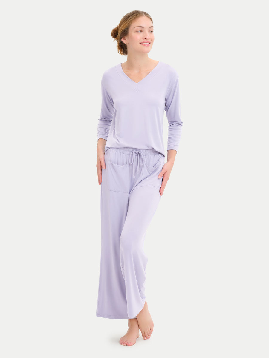 Long Sleeve Bamboo Slouchy PJs Set