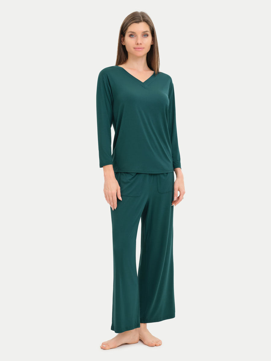 Long Sleeve Bamboo Slouchy PJs Set