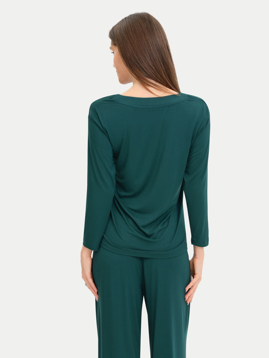 Long Sleeve Bamboo Slouchy PJs Set