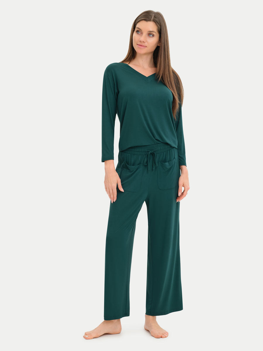 Long Sleeve Bamboo Slouchy PJs Set