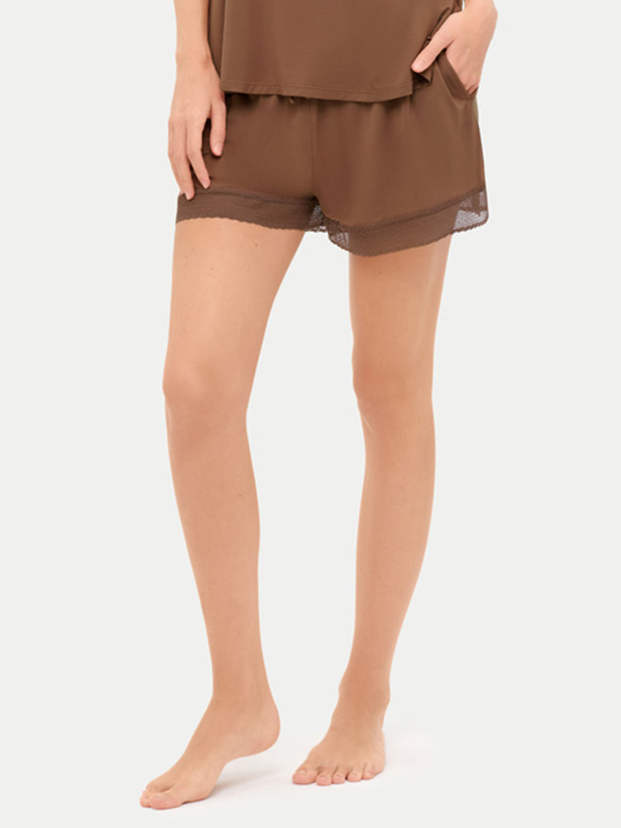 Bamboo Lace Cami Shorts
