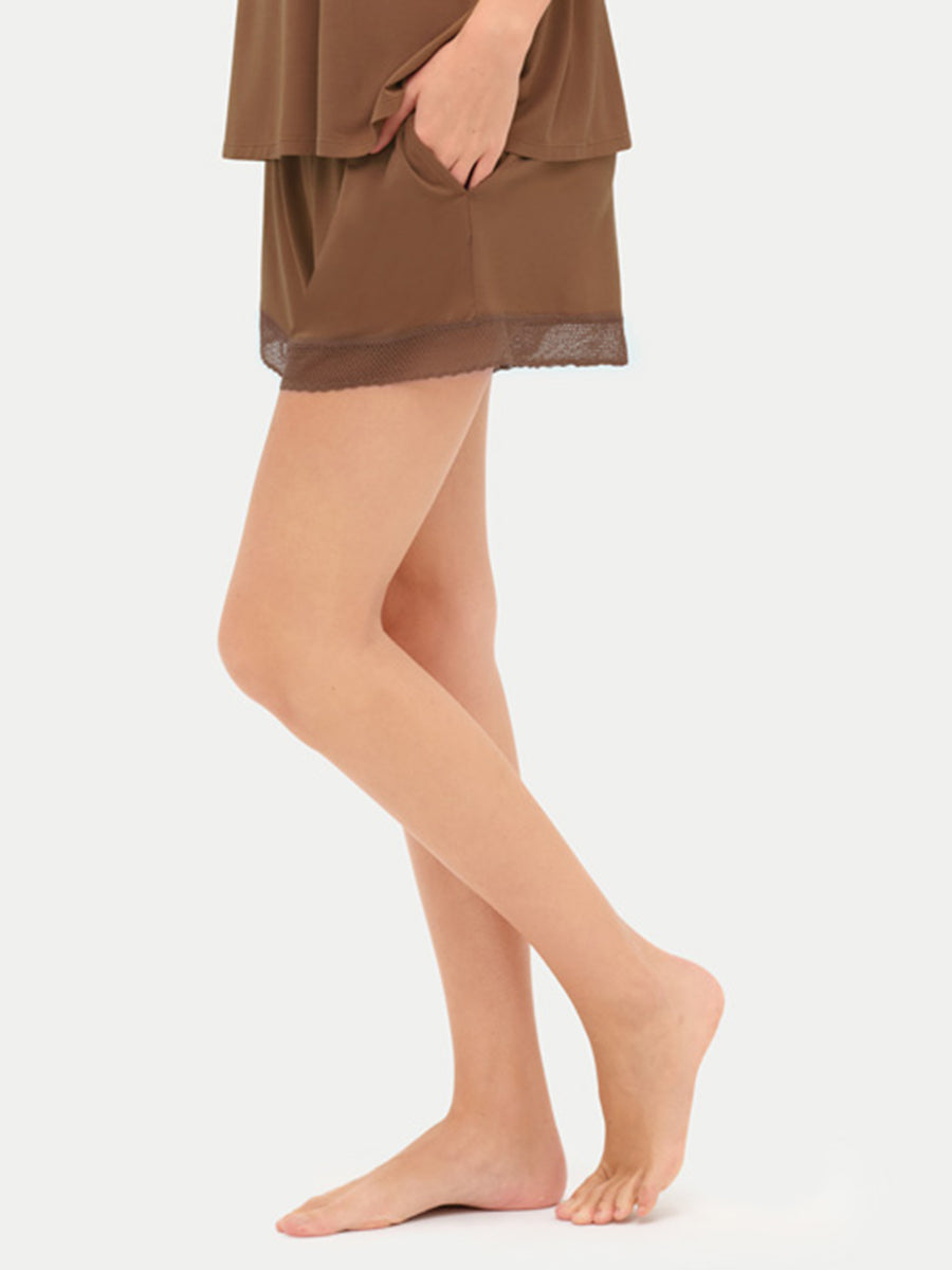 Bamboo Lace Cami Shorts