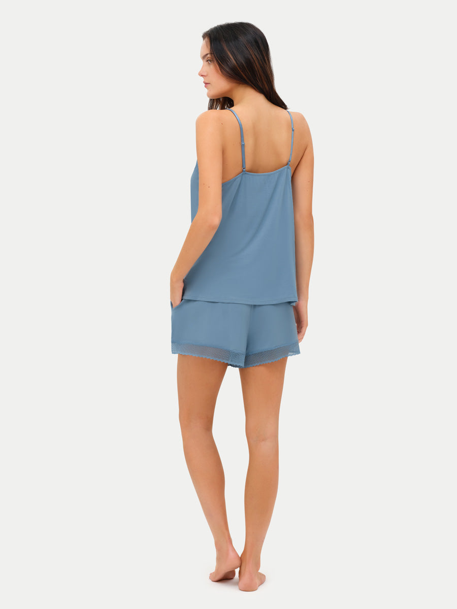 Bamboo Lace Cami Shorts
