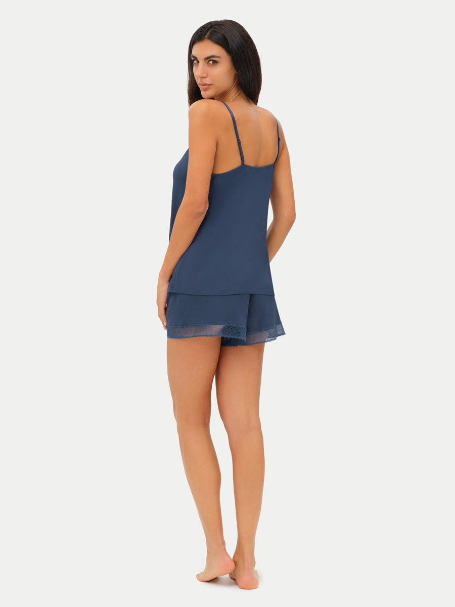 Bamboo Lace Cami Shorts