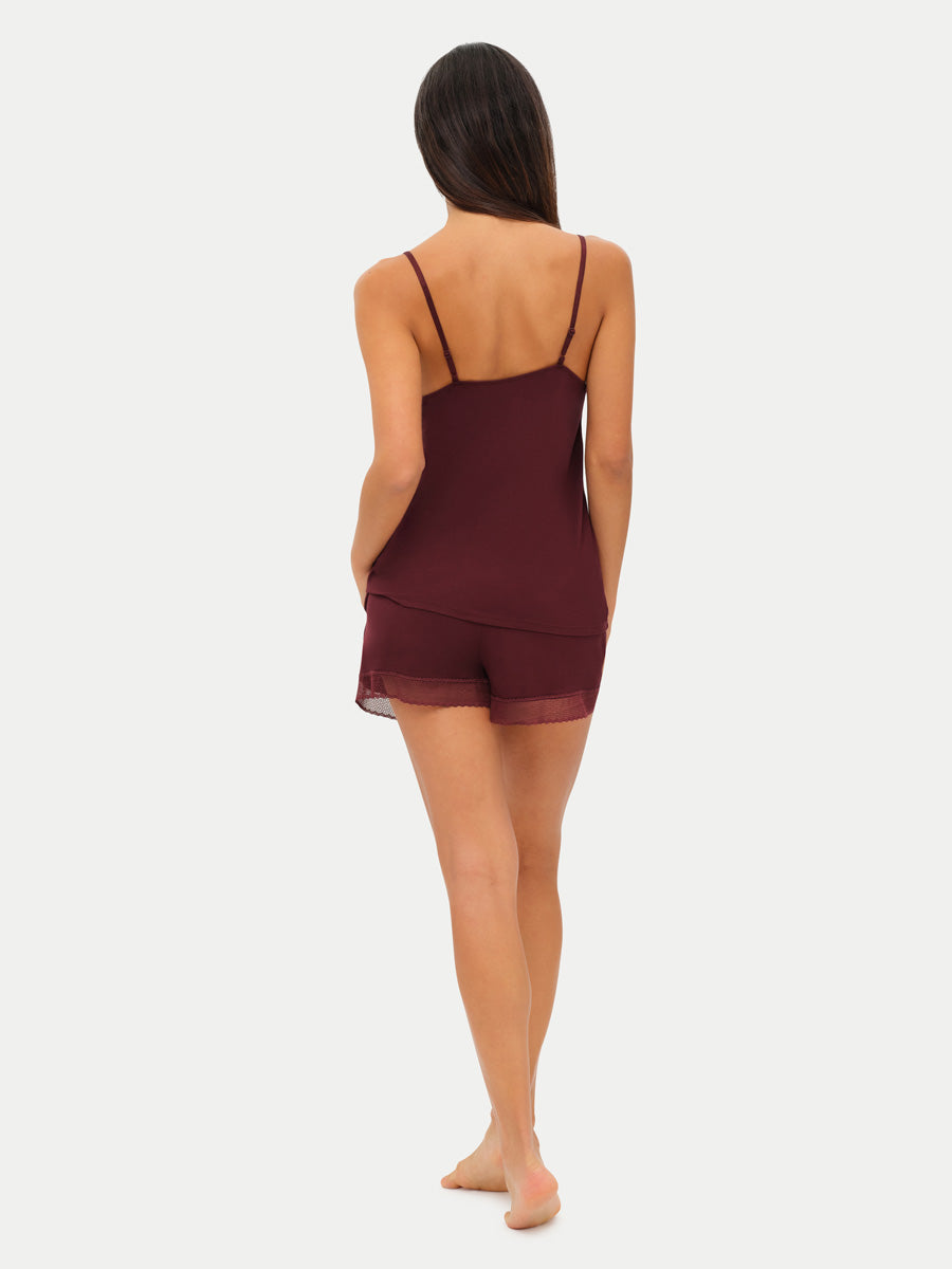 Bamboo Lace Cami Shorts