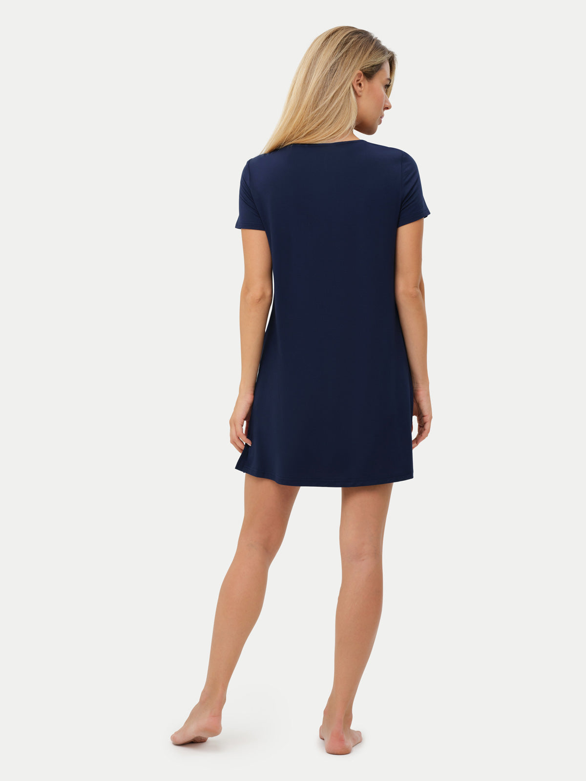 Short Sleeve Short Bamboo Sleepshirt