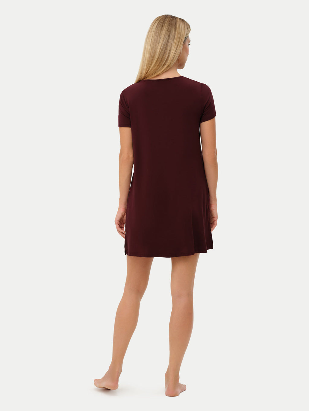 Short Sleeve Short Bamboo Sleepshirt