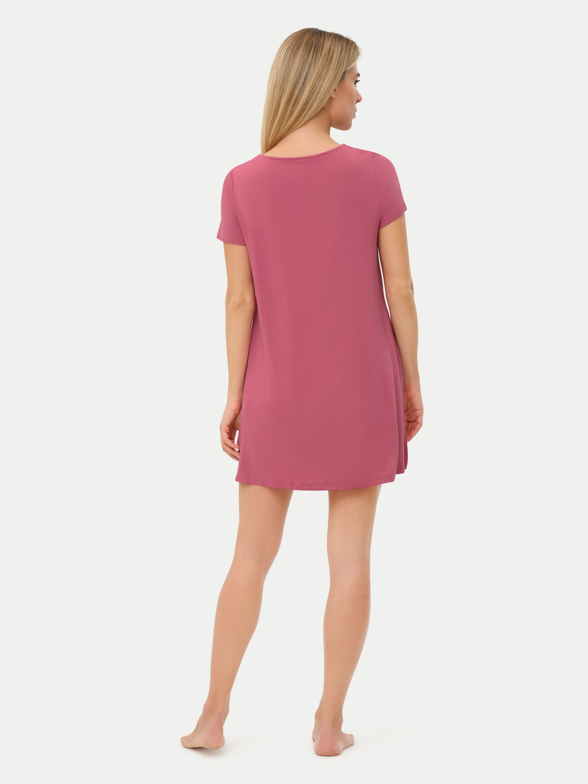 Short Sleeve Short Bamboo Sleepshirt