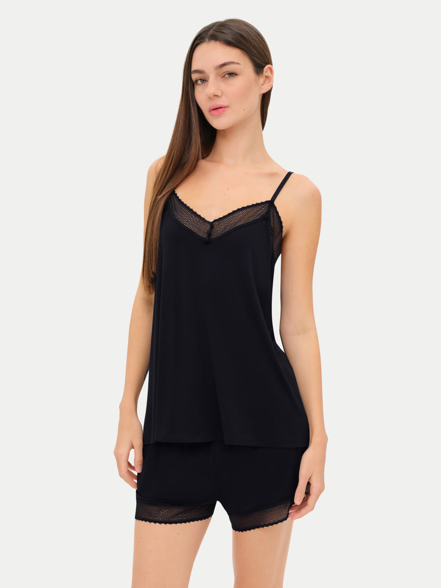 Bamboo Lace Cami Shorts