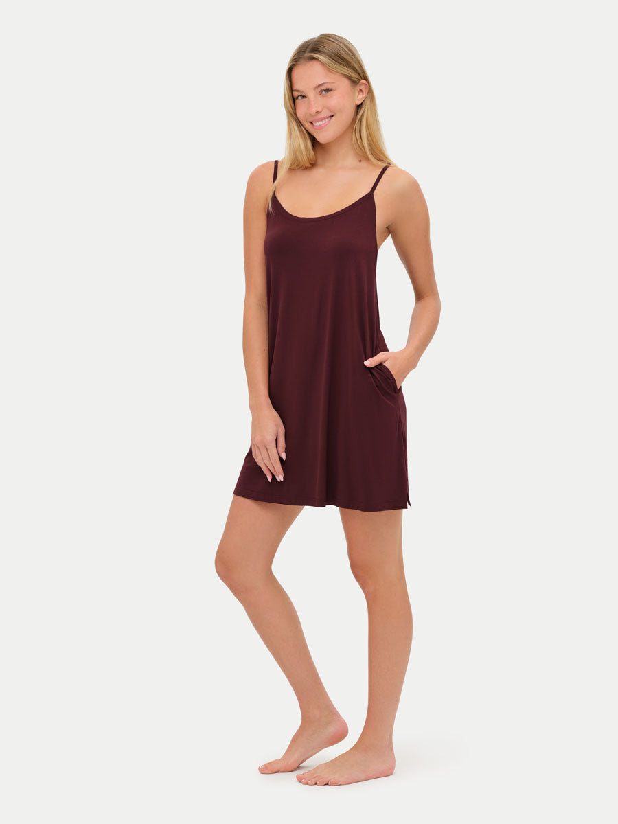 Sleeveless Short Bamboo Sleepshirt