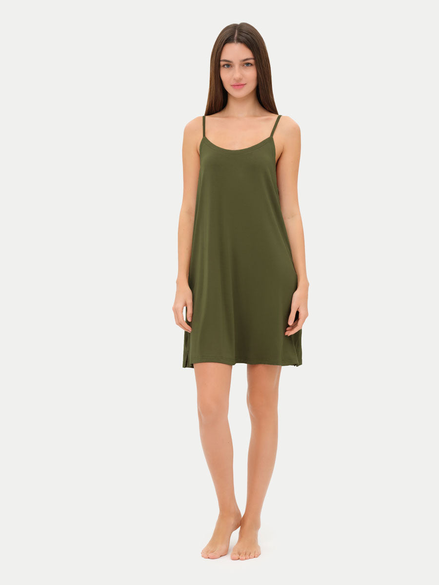 Sleeveless Short Bamboo Sleepshirt
