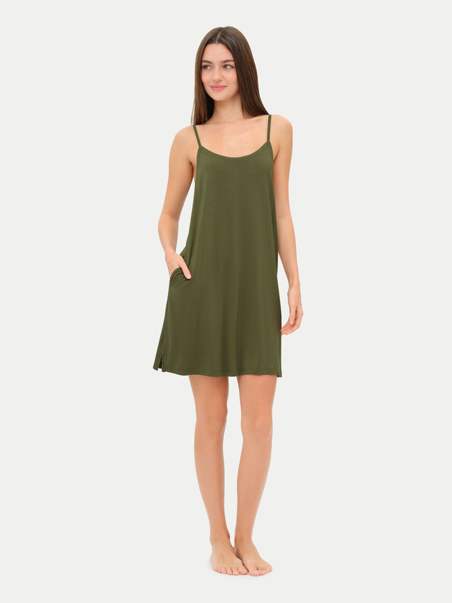 Sleeveless Short Bamboo Sleepshirt