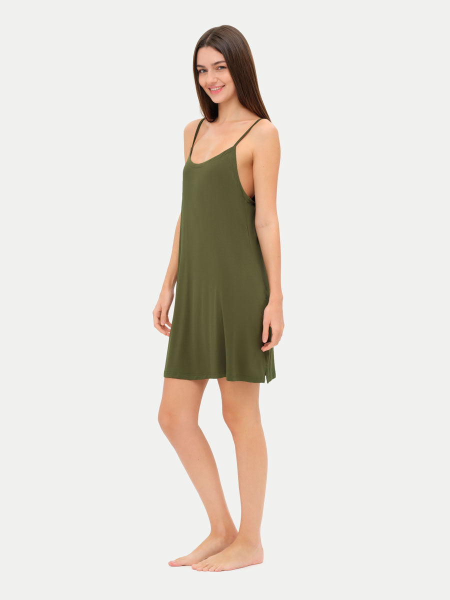 Sleeveless Short Bamboo Sleepshirt