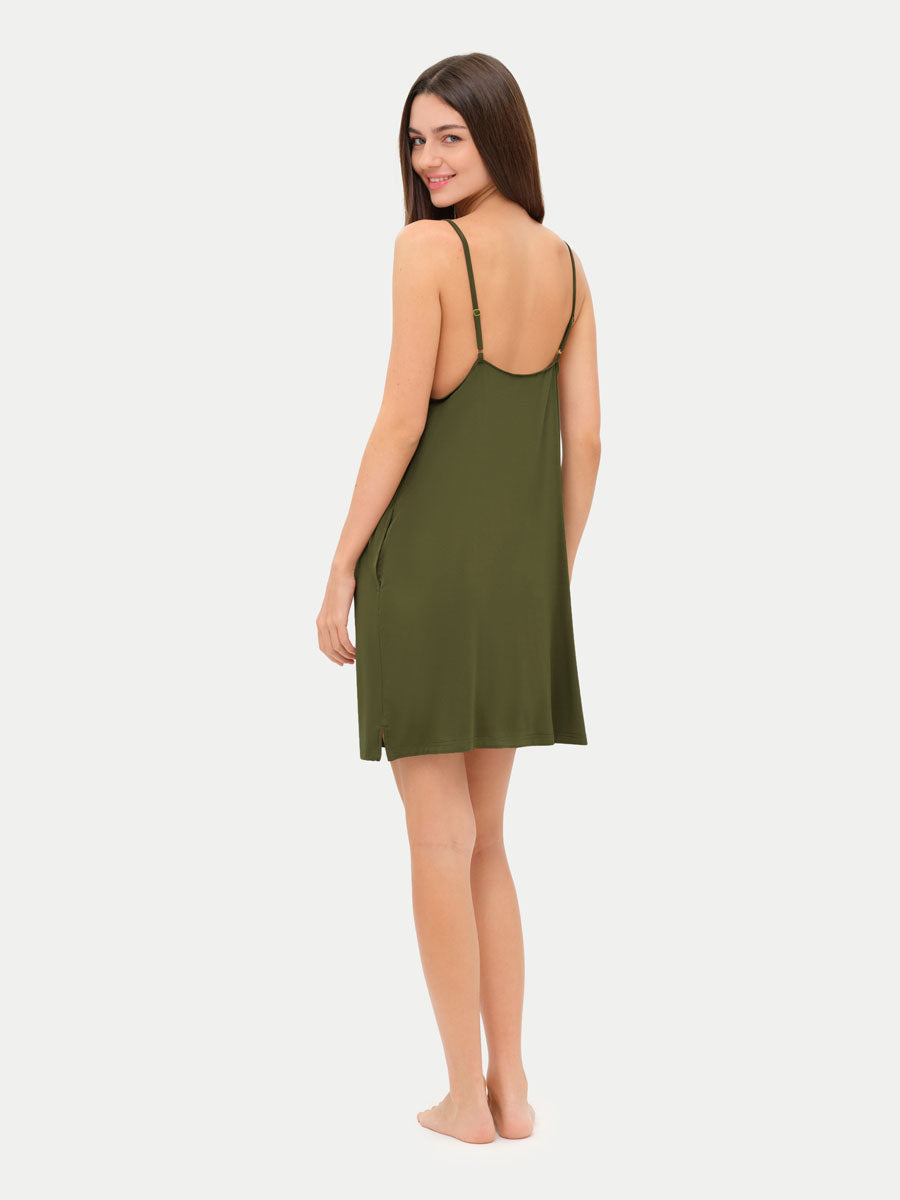 Sleeveless Short Bamboo Sleepshirt